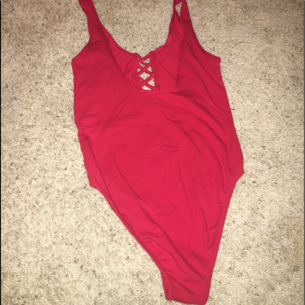 Red Body Suit - Picture 4 of 5
